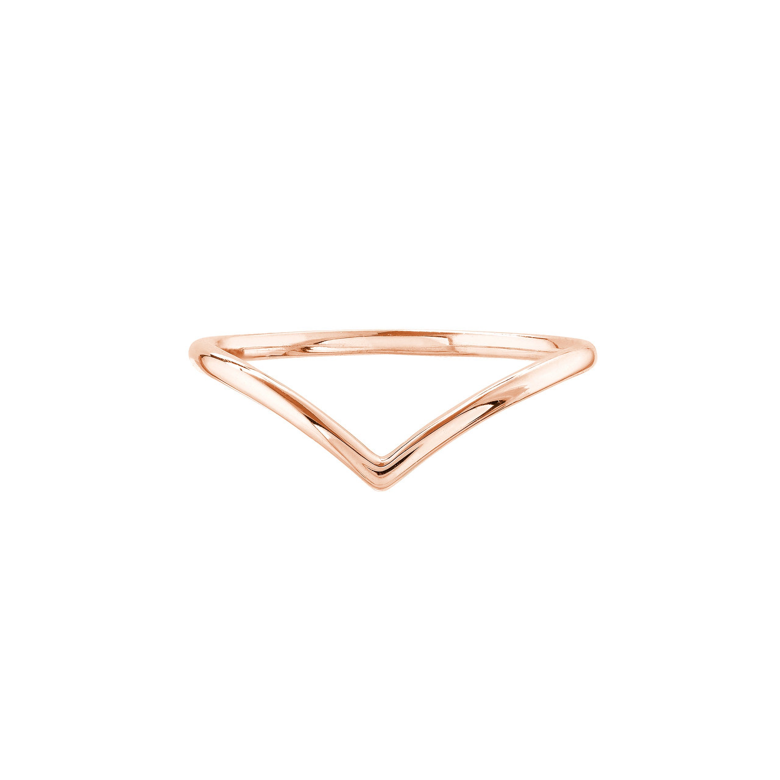 Petite Chevron Stackable Ring - Iris + Mill