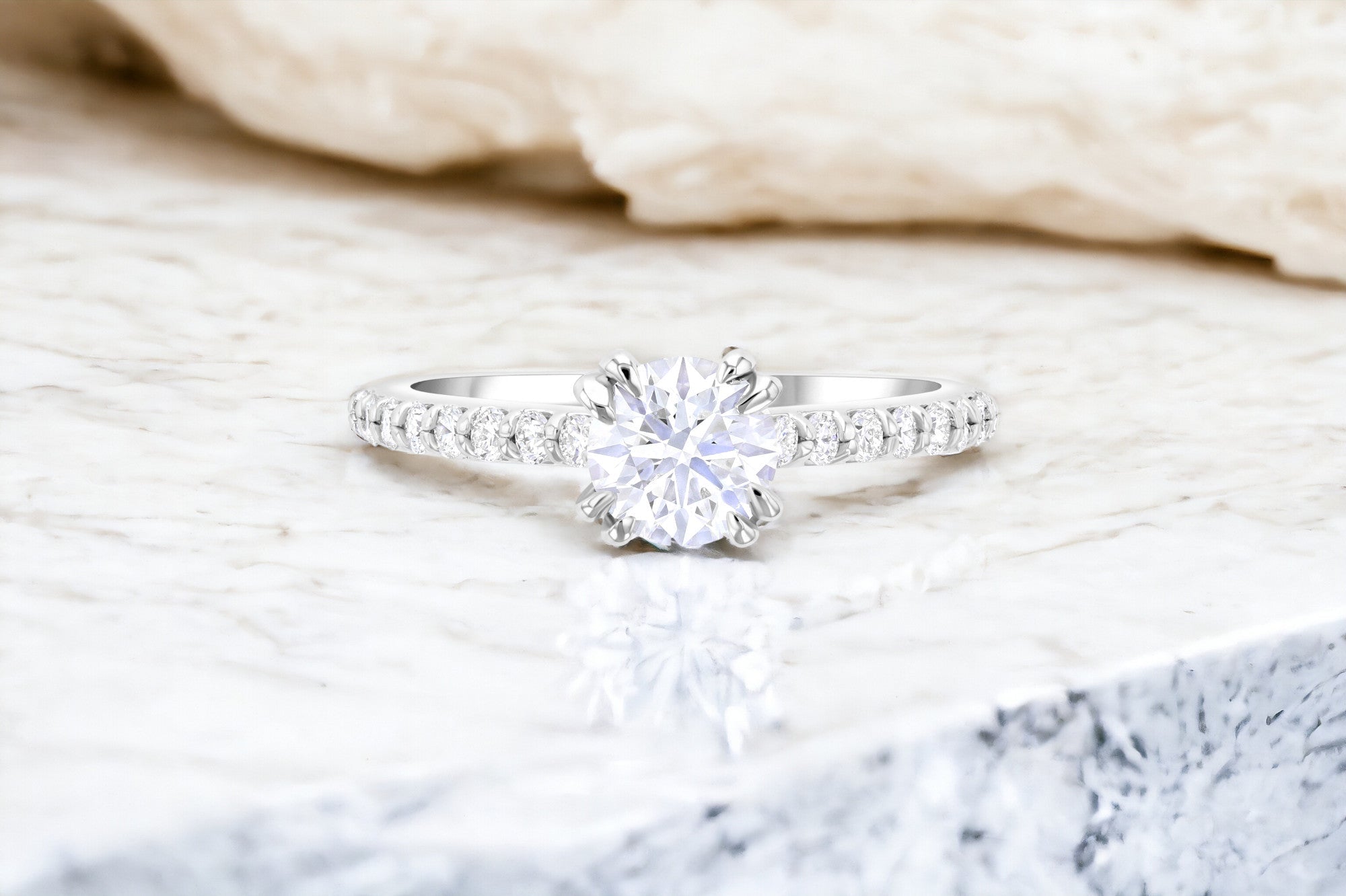 Solitaire Engagement Rings - Iris + Mill