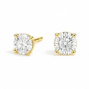 Lab Grown Round Diamond Stud Earrings
