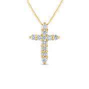 Petite Diamond Cross Necklace