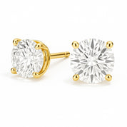 Lab Grown Round Diamond Stud Earrings