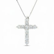 Lab Grown Diamond Cross Necklace