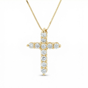 Lab Grown Diamond Cross Necklace