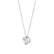 Solitaire Bezel Lab Grown Diamond Pendant Necklace (1 ct.)