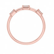 Three-stone East West Baguette Diamond Fashion Ring