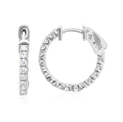Inside Out Pavé Diamond Hoop Earrings