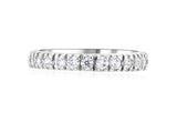 French Pavè Set Round Diamond Wedding Ring in 14k White Gold (0.50 ct. tw.)