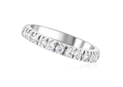 French Pavè Set Round Diamond Wedding Ring in 14k White Gold (0.50 ct. tw.)