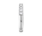 French Pavè Set Round Diamond Wedding Ring in 14k White Gold (0.50 ct. tw.)