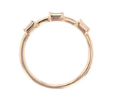 Three-stone Baguette Diamond Fashion Ring 14kt Gold