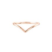 Petite Chevron Stackable Ring