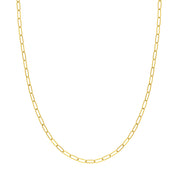 Gold Paperclip Chain Necklace (3mm)
