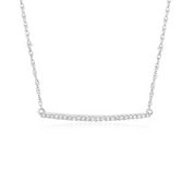 Diamond Bar Necklace in 14k Yellow Gold