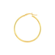 Thin Gold Hoop Earrings (2mm)