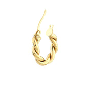 Braided Double Tube Huggie Hoops