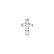Petite Diamond Cross Stud Earrings