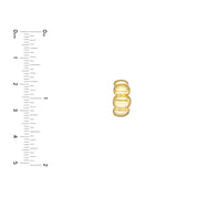 Puffy J-Hoop Huggie Earrings
