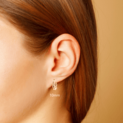 Braided Double Tube Huggie Hoops