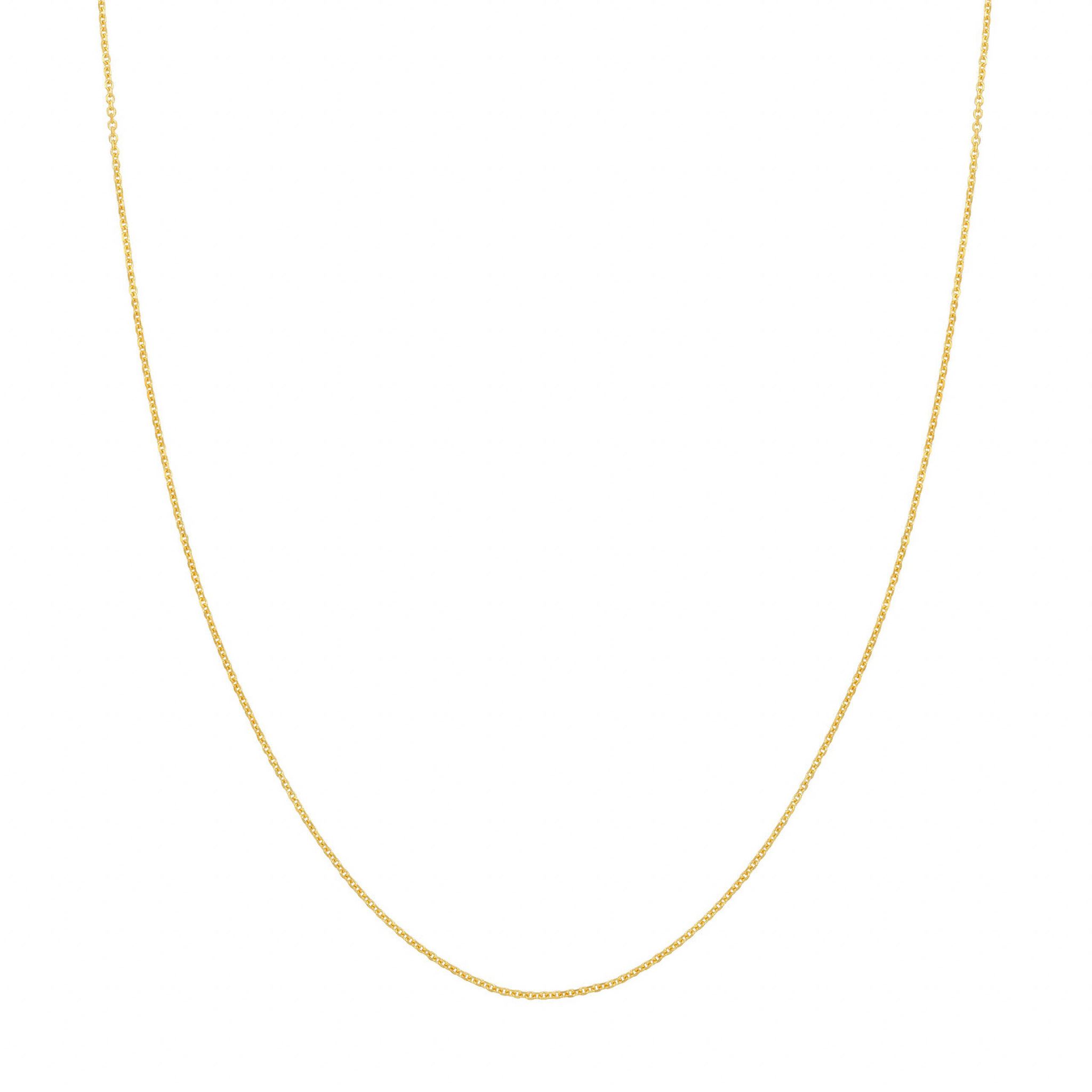 14K gold chain necklace, delicate fine jewelry for everyday wear
