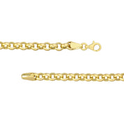 14K gold curb chain necklace with lobster clasp, timeless fine jewelry for everyday wear