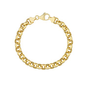 14K gold chain bracelet with lobster clasp, timeless fine jewelry for everyday wear