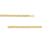 14K gold curb chain necklace with lobster clasp, timeless fine jewelry for everyday wear