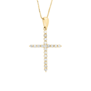 Classic Diamond Cross Necklace