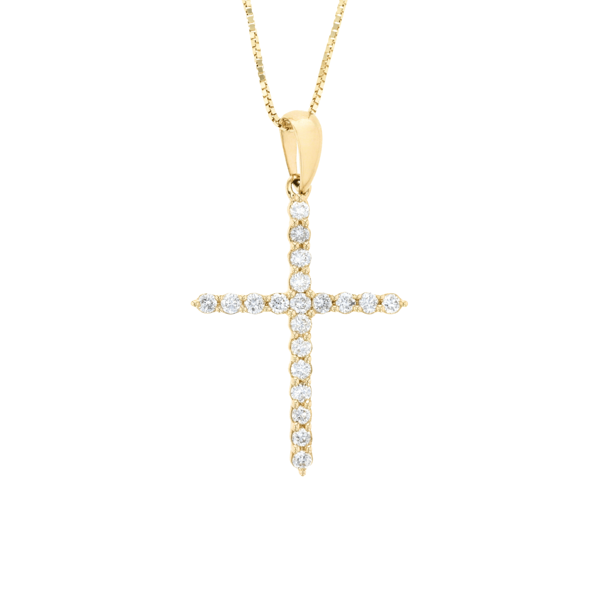 Classic Diamond Cross Necklace