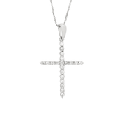 Classic Diamond Cross Necklace