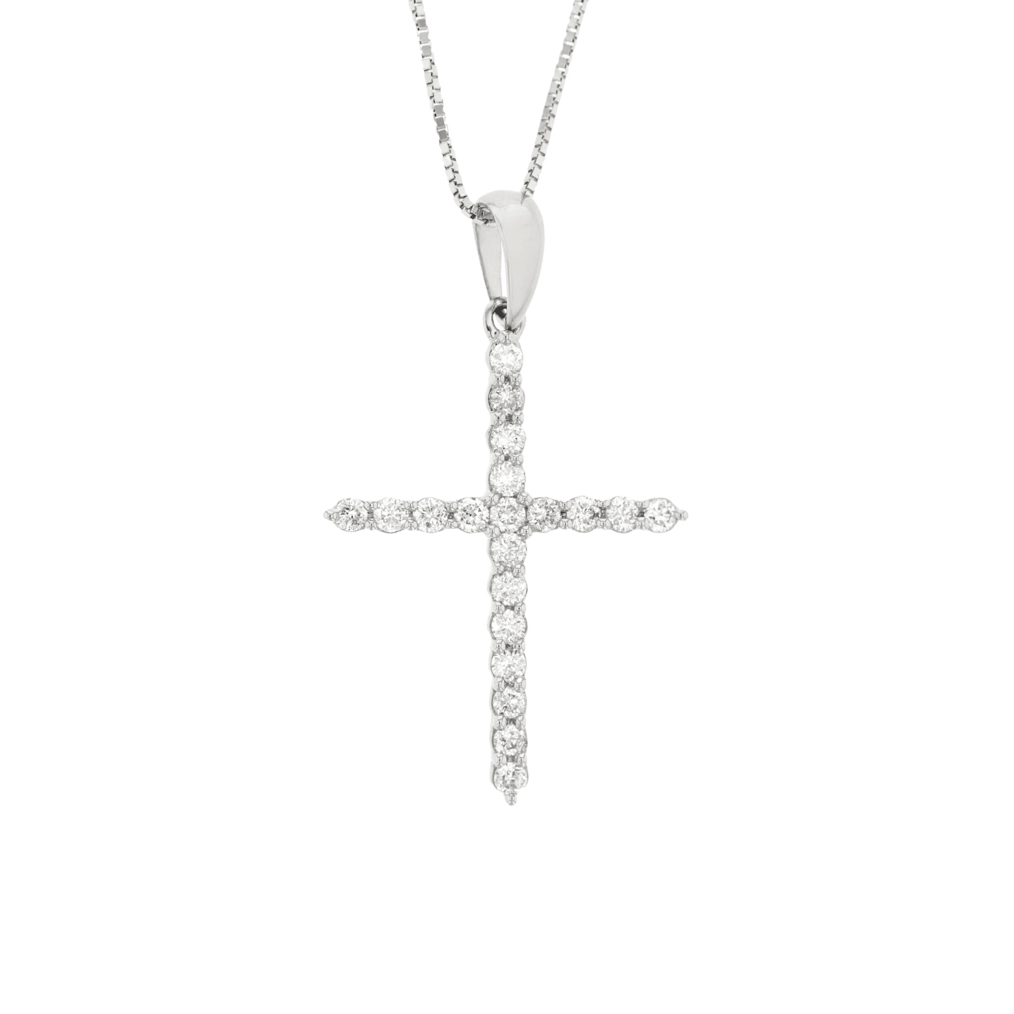 Classic Diamond Cross Necklace