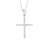Classic Diamond Cross Necklace