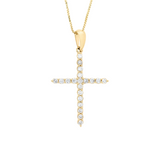 Classic Diamond Cross Necklace