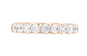 Classic Diamond Wedding Ring in 14k Rose Gold