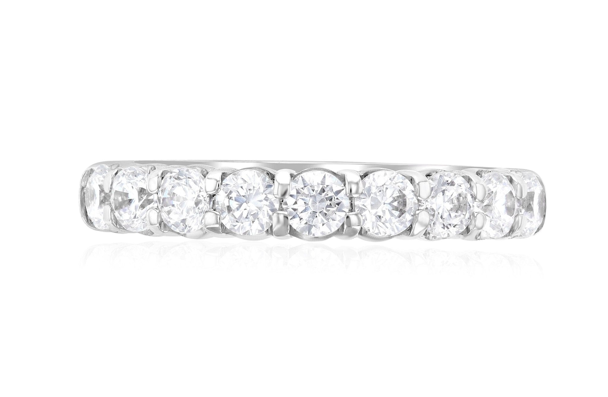 Classic Diamond Wedding Ring in 14k White Gold