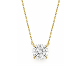 Classic Lab Grown Round Diamond Solitaire Necklace (1 ct.)