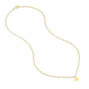 Dangle Heart Paperclip Necklace
