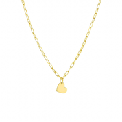 Dangle Heart Paperclip Necklace