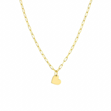 Dangle Heart Paperclip Necklace