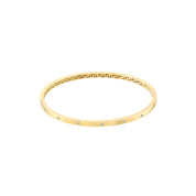 Diamond Bezel Square Tube Bangle - Iris + Mill
