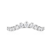 Elegant 14K gold diamond eternity band with round brilliant stones, timeless fine jewelry for everyday wear