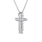 Diamond Cross Necklace in 14K Gold