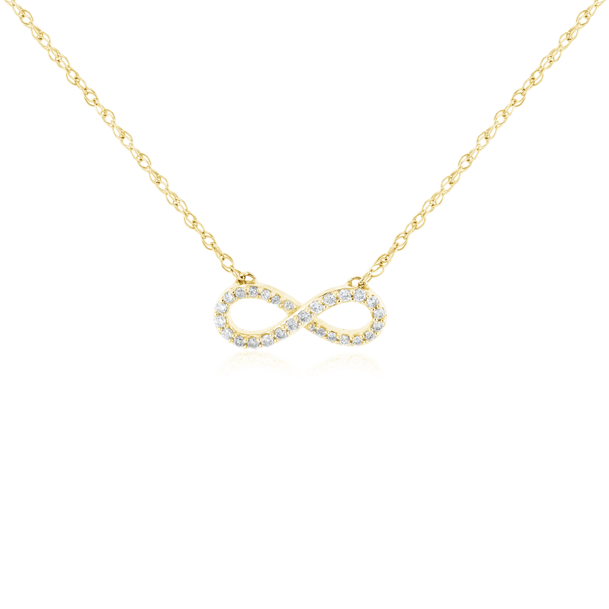 Diamond Infinity Pendant Necklace