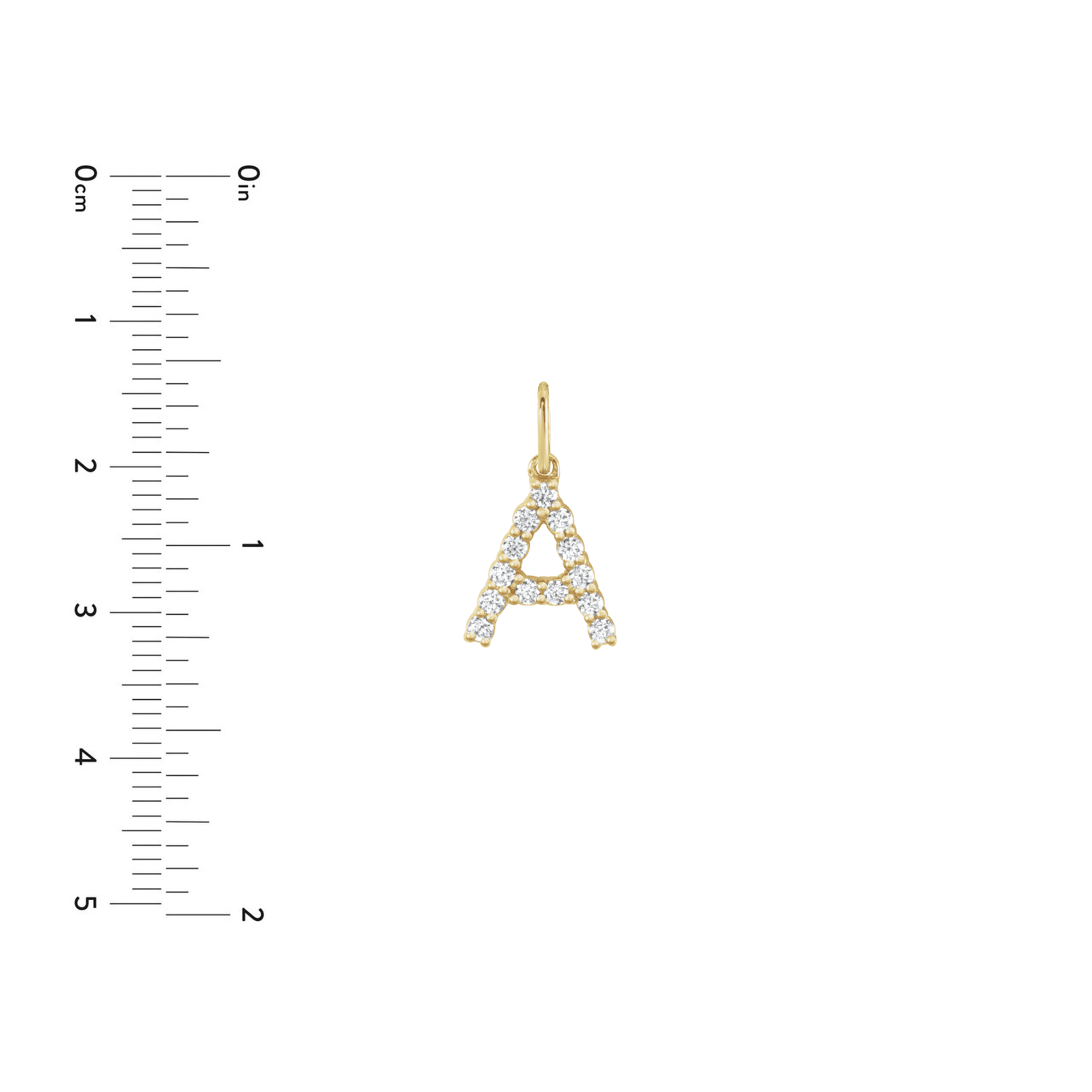 Diamond Letter Pendant