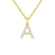 Diamond Letter Pendant