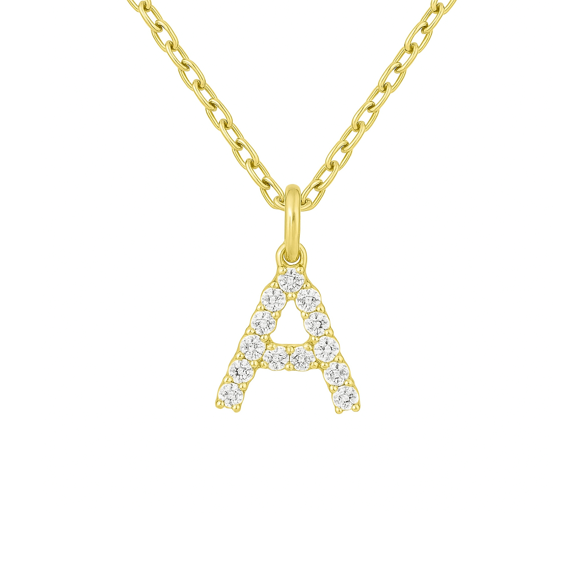Diamond Letter Pendant