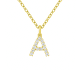 Diamond Letter Pendant