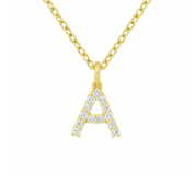 Diamond Letter Pendant - Iris + Mill