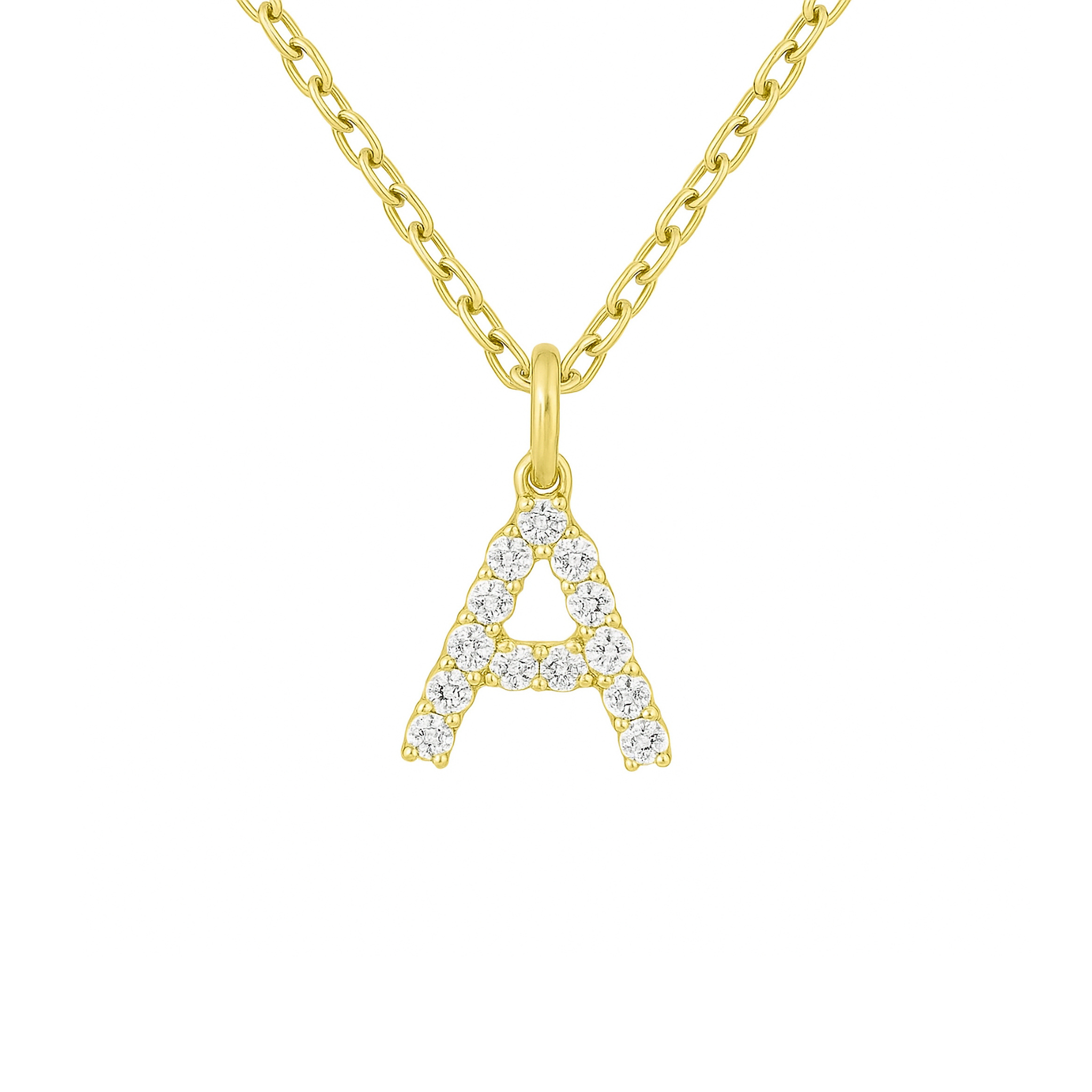 Diamond Letter Pendant - Iris + Mill