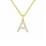 Diamond Letter Pendant