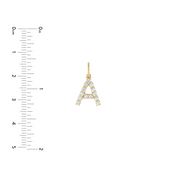 Diamond Letter Pendant - Iris + Mill